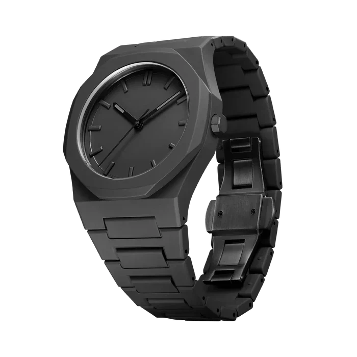 Men's Sleek Black Minimalist Watch