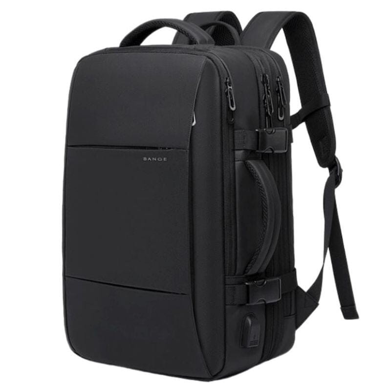 Deluxe Expandable Travel Backpack - Accommodates 17" Laptops, Waterproof Design, USB Charging Port Included