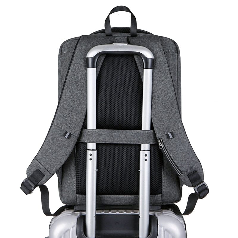 Gzan Executive Backpack - Waterproof 15-Inch Laptop Bag with USB Charging Port and TSA-Approved Lock