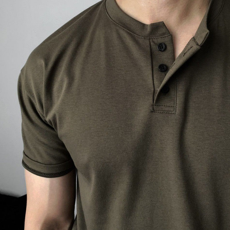 DAEGU Collared Button-Up Tee