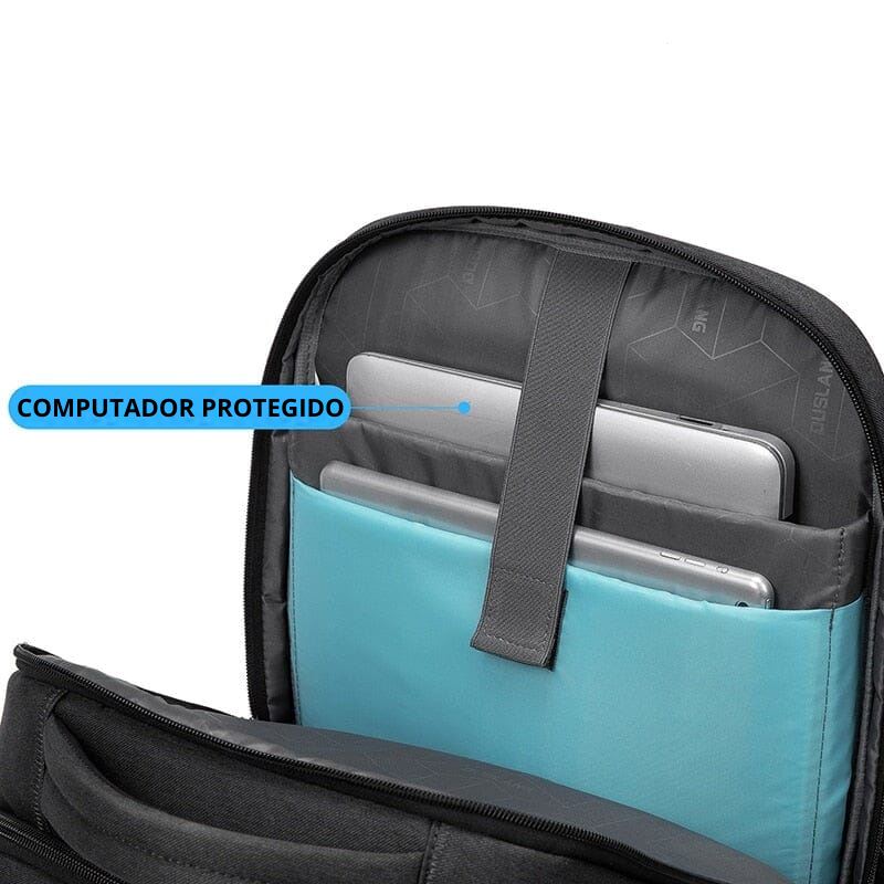 Michigan Executive Backpack - Waterproof 17-Inch Laptop Compatible with USB Charging Port