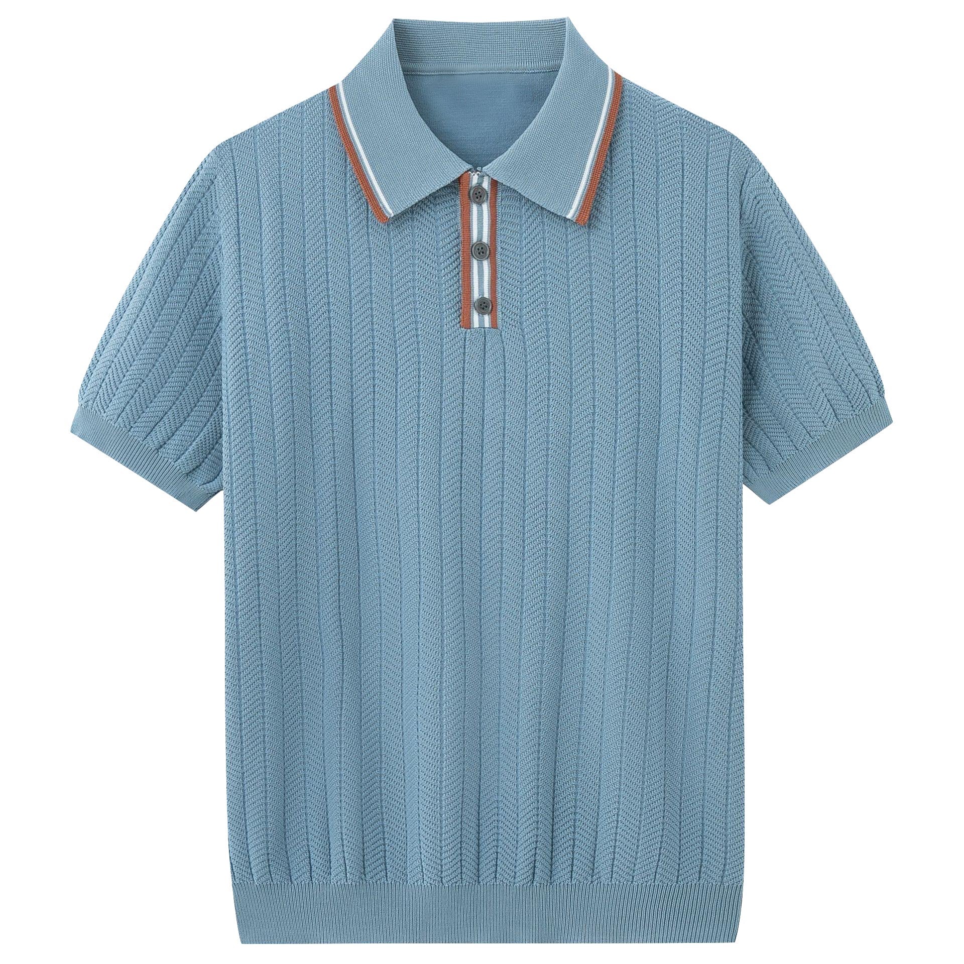AMALFI Knitted Polo Shirt