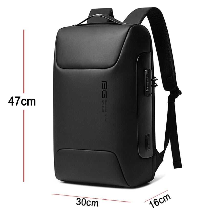 Luxxy Elite Executive Backpack - Fits 15" Laptops, Waterproof, USB Charging Port, TSA-Friendly Lock