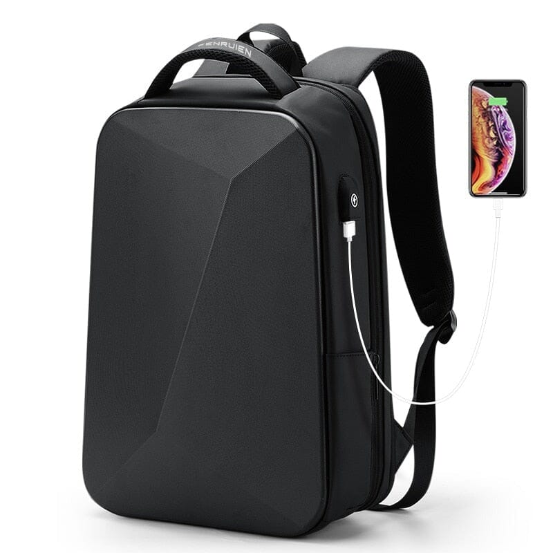 Fenruen Expandable Executive Backpack - Waterproof Design, 14" Laptop Compartment & USB Charging Port