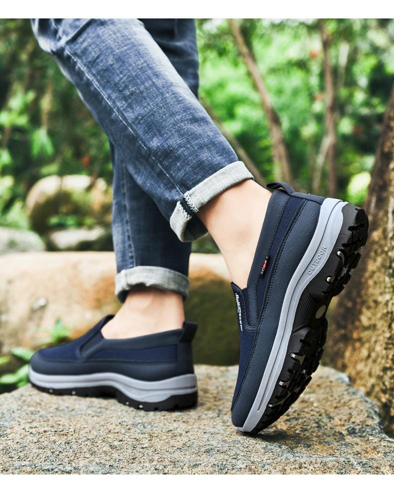 Relaxed Titanium Comfort Sneakers