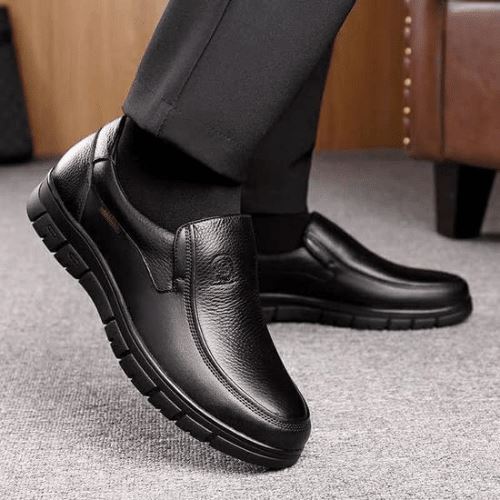 Convenient Slip-On PU Leather Dress Shoe