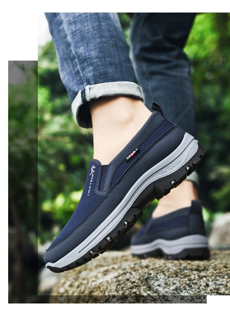Relaxed Titanium Comfort Sneakers