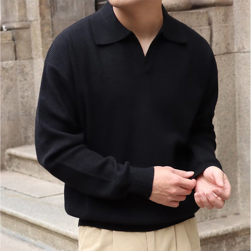 BUSAN Vintage V-Neck Polo