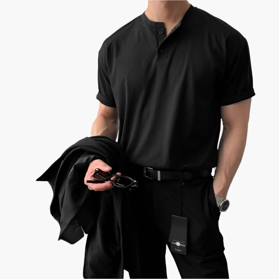 DAEGU Collared Button-Up Tee