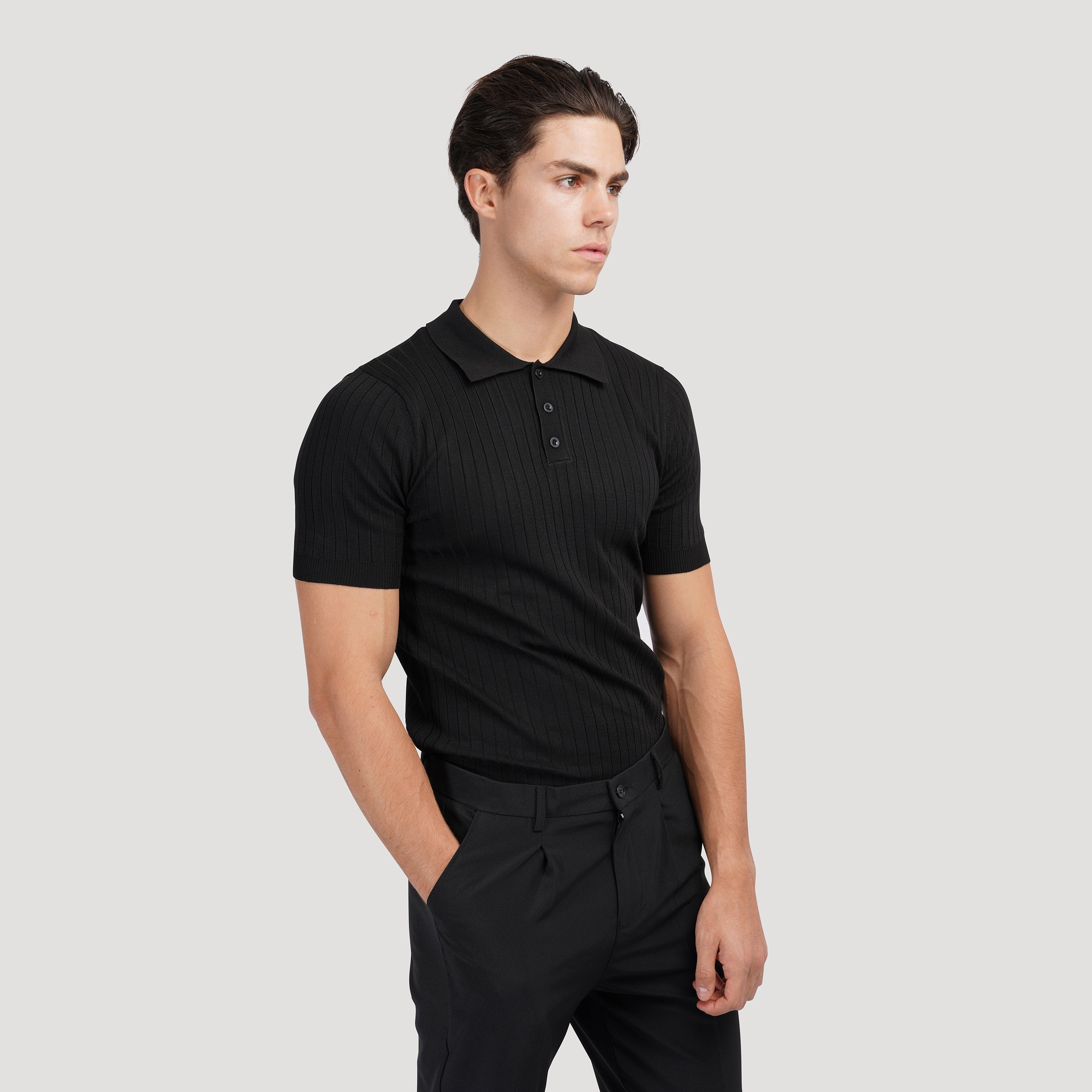 GIMCHEON Knit Polo Tee