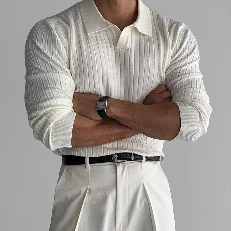 SUWON V-Neck Polo Shirt