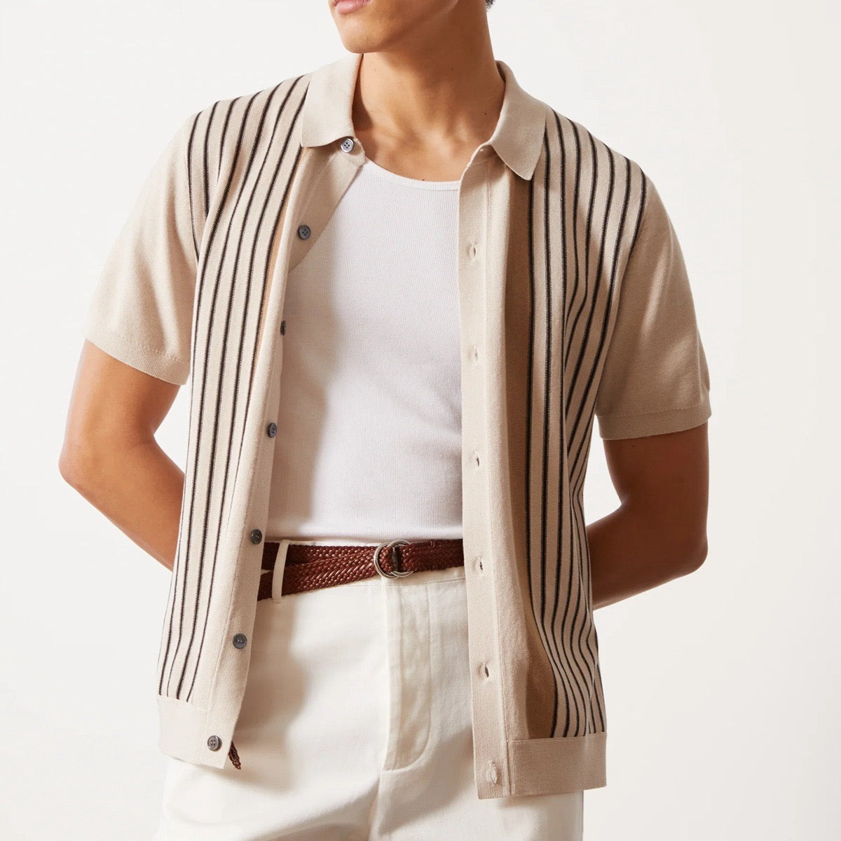 ST BARTH Knitted Polo T-Shirt
