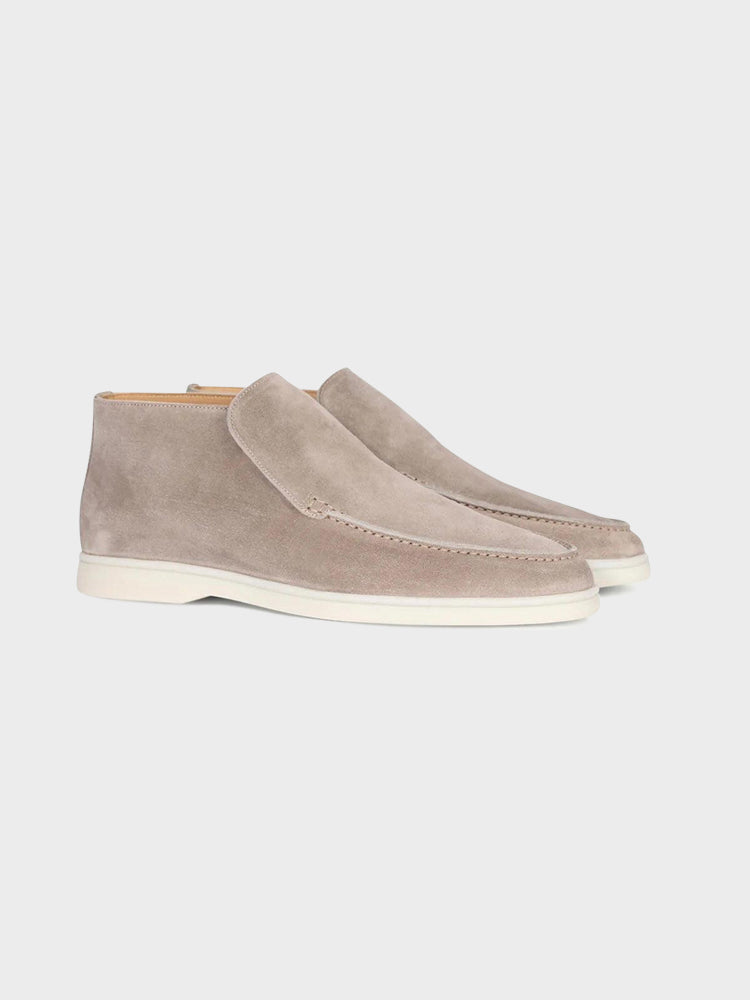 MONACO Suede High-Top Slip-On Sneakers