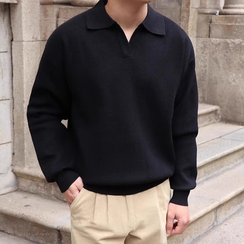 BUSAN Vintage V-Neck Polo