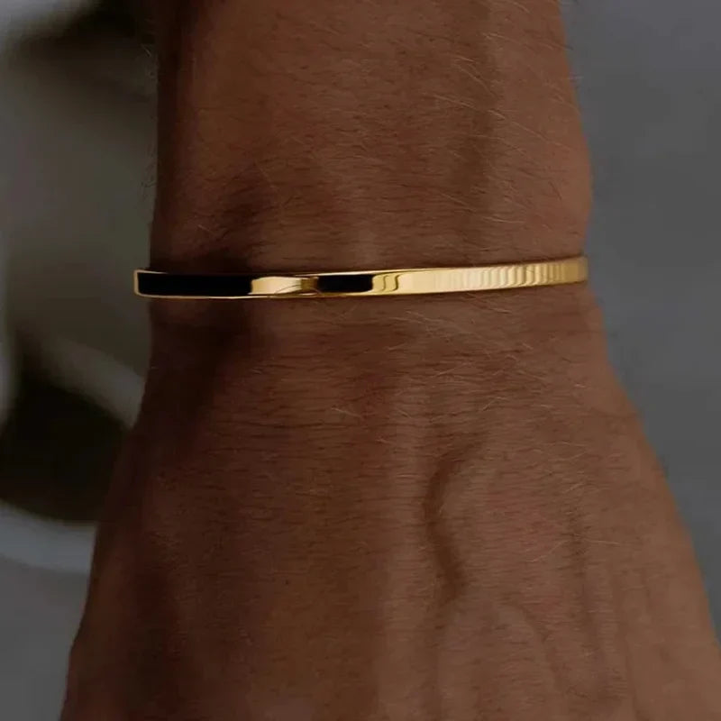 Men's Stainless Steel Cuff Bracelet