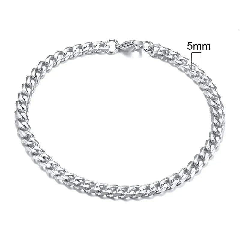 Eddie Men's Steel Miami Link Bracelet