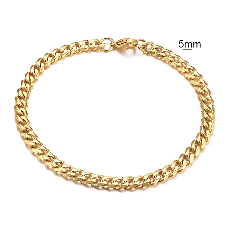 Eddie Men's Steel Miami Link Bracelet