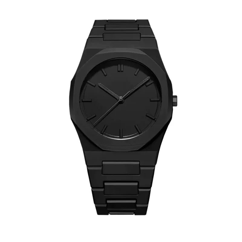 Men's Sophisticated Black Minimalist Watch