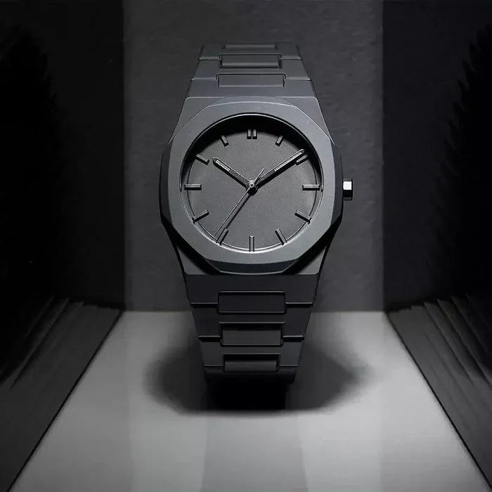 Men's Sophisticated Black Minimalist Watch