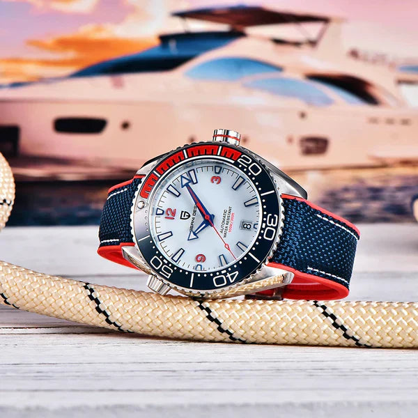 Pagani Design Clermont Men's Watch - Blue & Red Variant