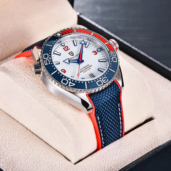 Pagani Design Clermont Men's Watch - Blue & Red Variant