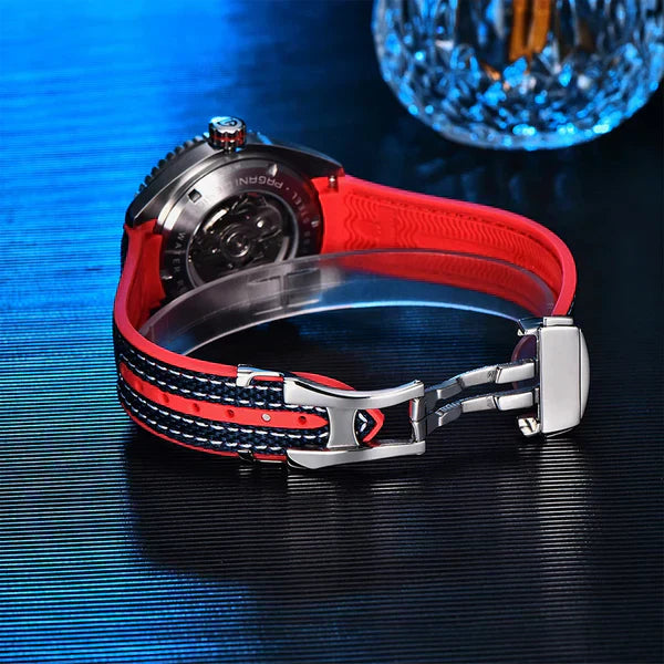 Pagani Design Clermont Men's Watch - Blue & Red Variant