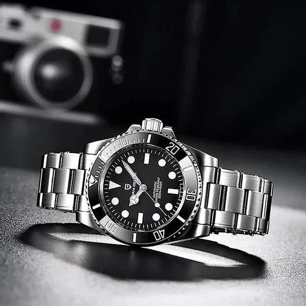 Pagani Design Men's Black Nautilus Watch