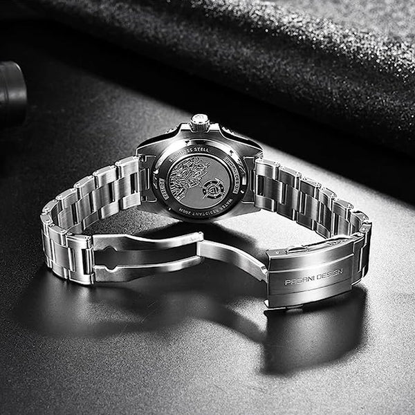 Pagani Design Men's Black Nautilus Watch