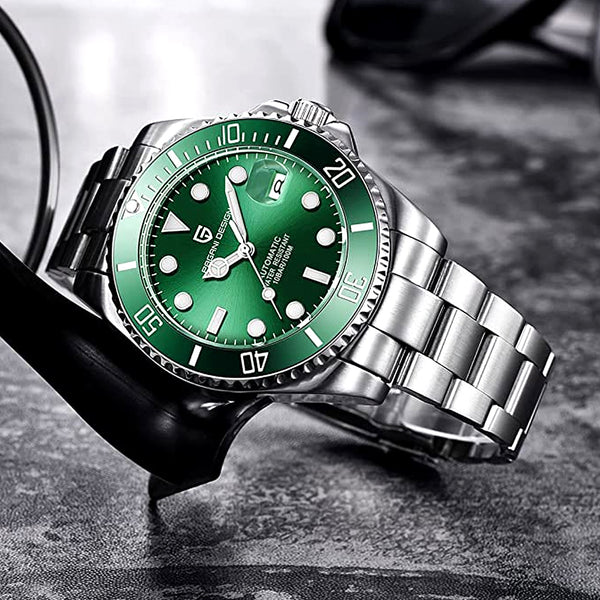 Pagani Design Men's Green Nautilus Watch
