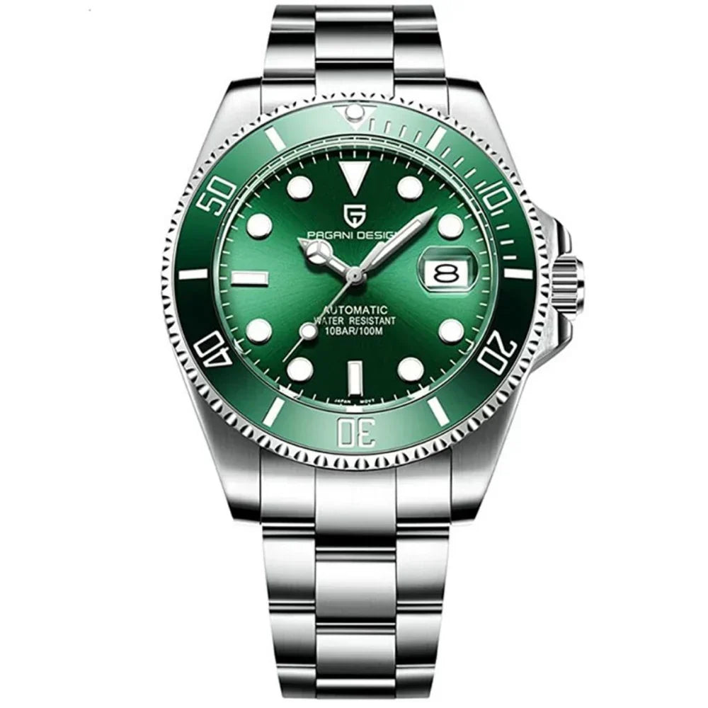 Pagani Design Men's Green Nautilus Watch