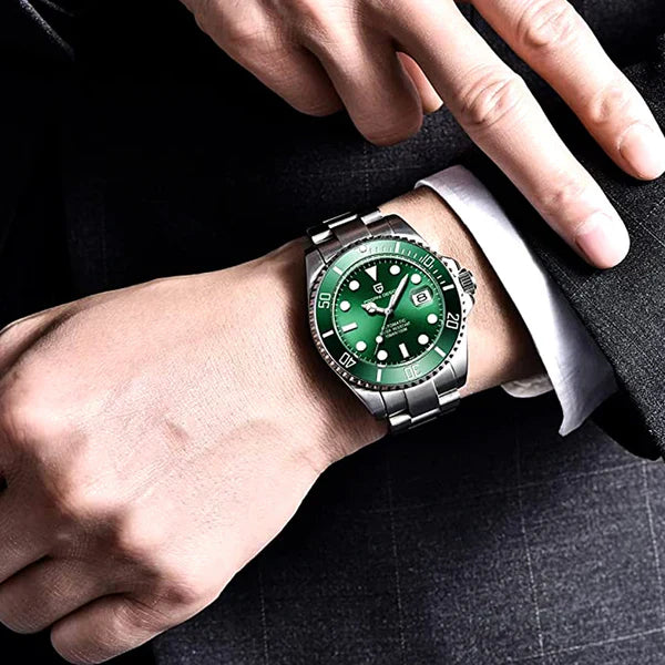 Pagani Design Men's Green Nautilus Watch