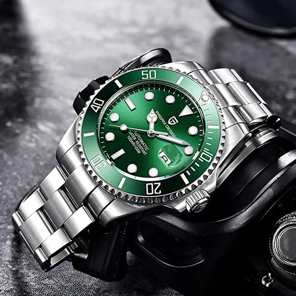 Pagani Design Men's Green Nautilus Watch