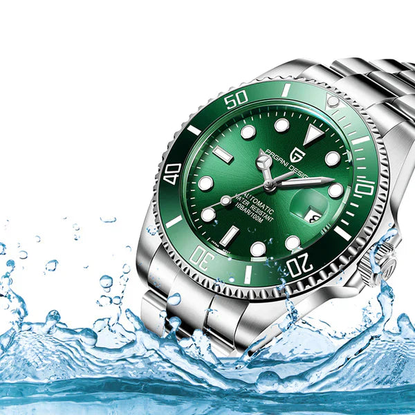 Pagani Design Men's Green Nautilus Watch