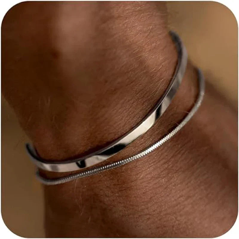 Cuban Steel Men's Bracelet Collection