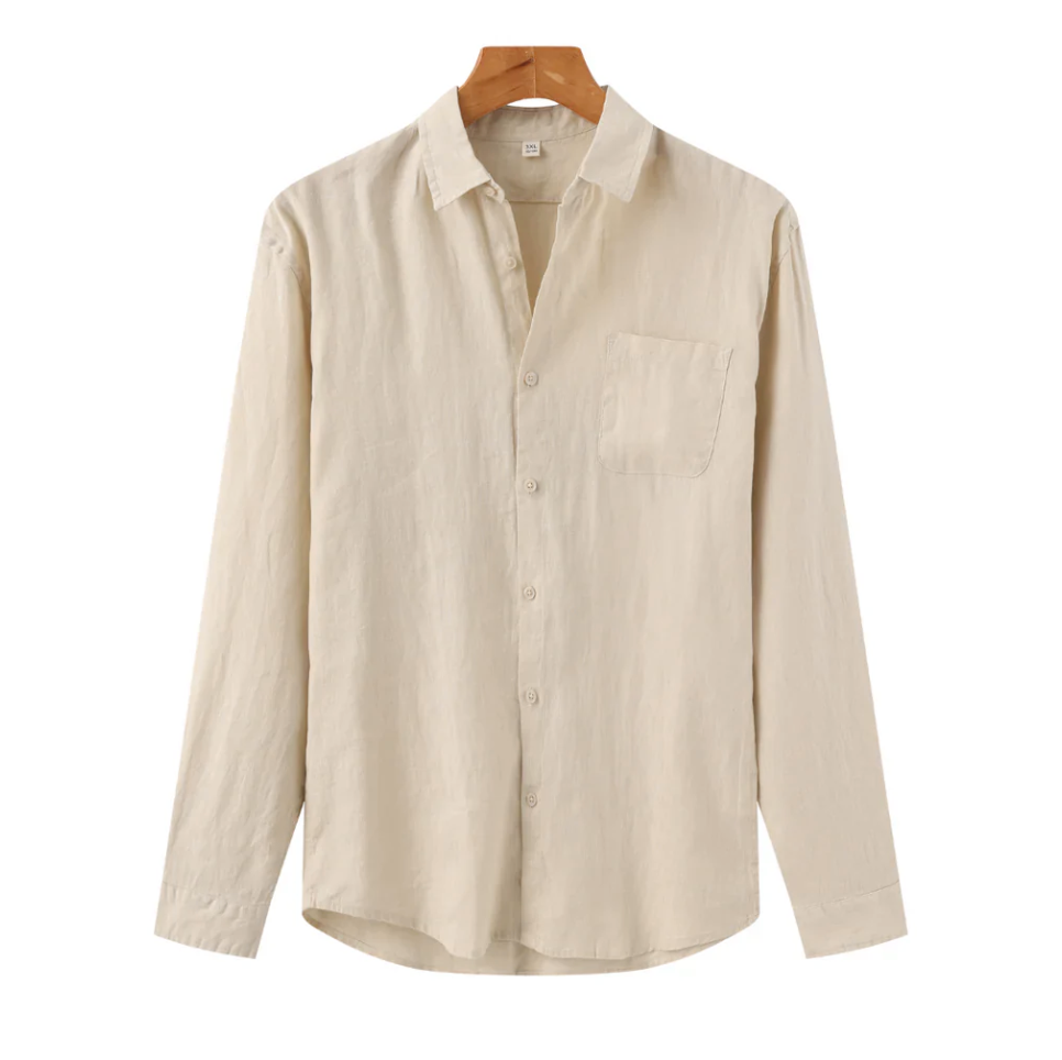 PORTOFINO Linen Casual Button-Up Shirt