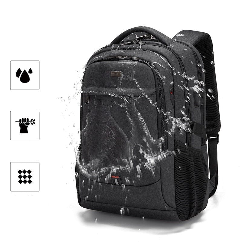 Michigan Executive Backpack - Waterproof 17-Inch Laptop Compatible with USB Charging Port