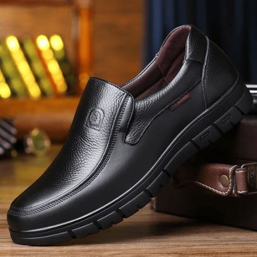 Convenient Slip-On PU Leather Dress Shoe