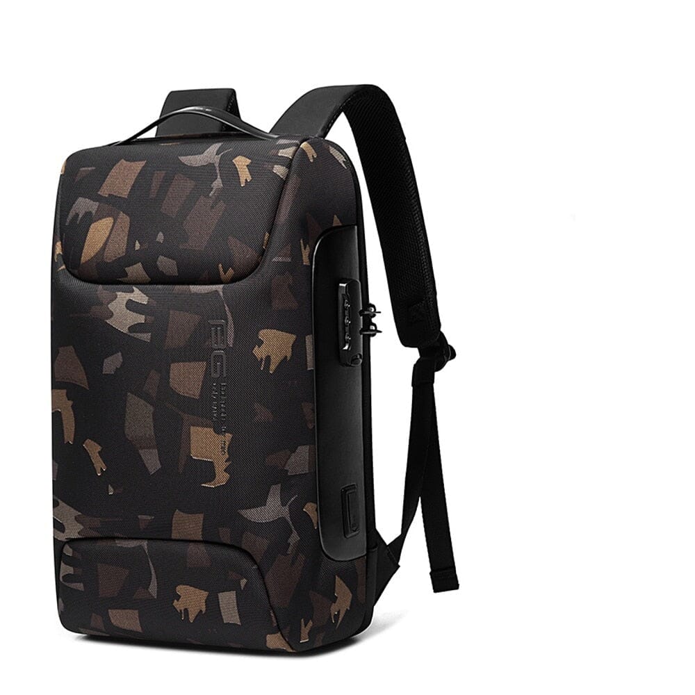 Luxxy Elite Executive Backpack - Fits 15" Laptops, Waterproof, USB Charging Port, TSA-Friendly Lock