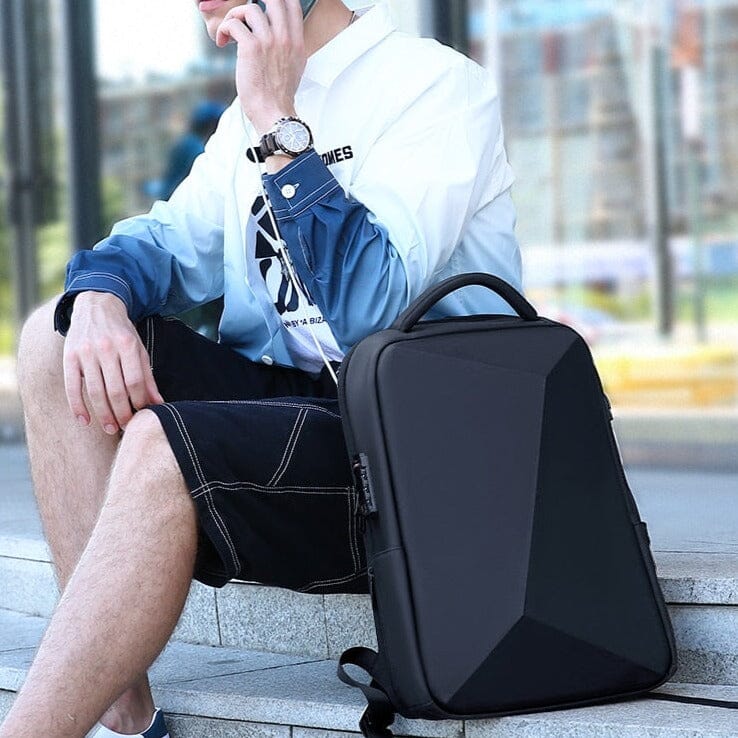 Fenruen Expandable Executive Backpack - Waterproof Design, 14" Laptop Compartment & USB Charging Port