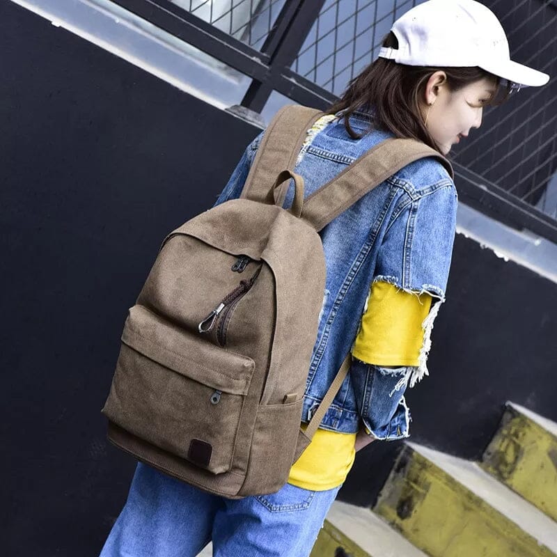 Dida Bear Canvas Backpack