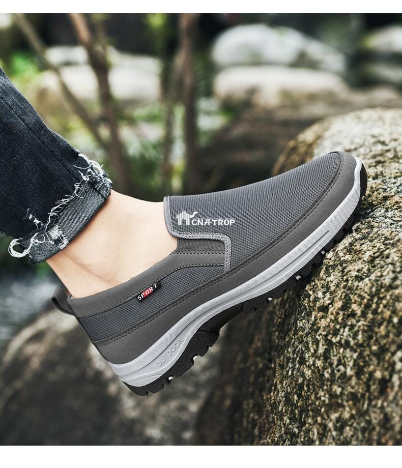 Relaxed Titanium Comfort Sneakers