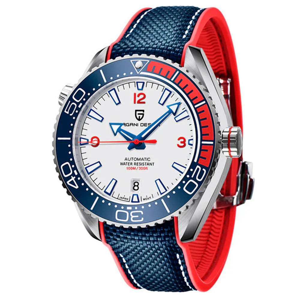 Pagani Design Clermont Men's Watch - Blue & Red Variant