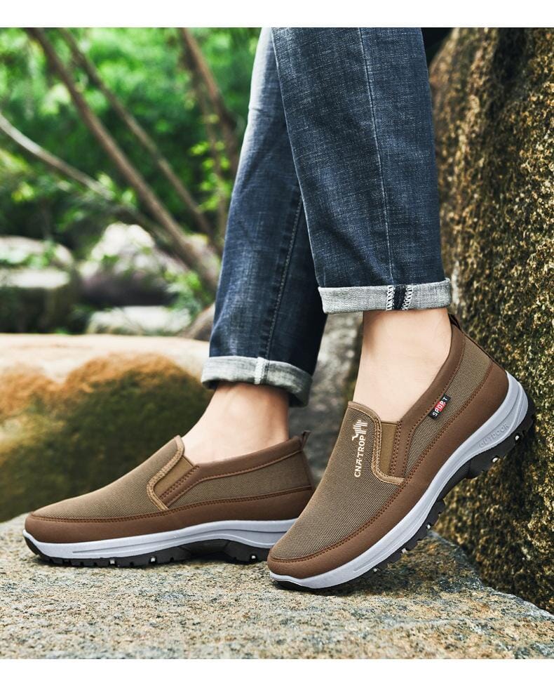 Relaxed Titanium Comfort Sneakers