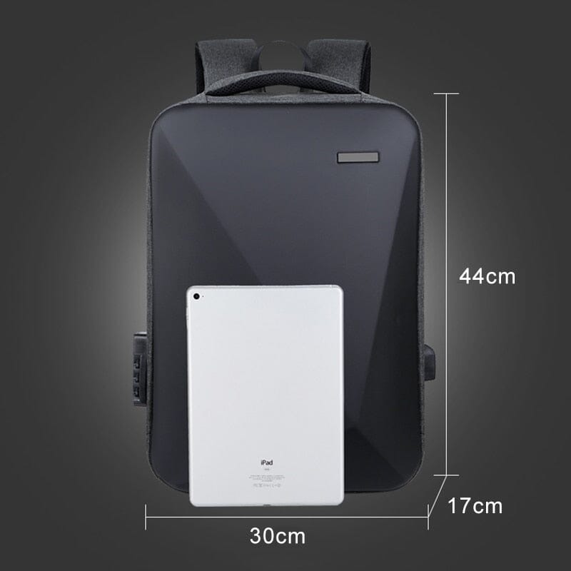 Gzan Executive Backpack - Waterproof 15-Inch Laptop Bag with USB Charging Port and TSA-Approved Lock