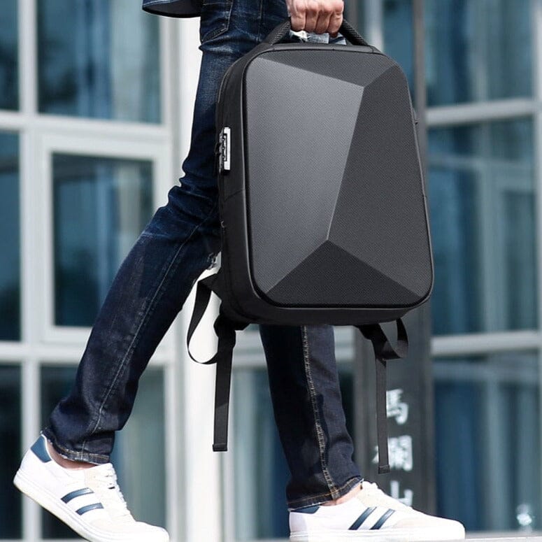 Fenruen Expandable Executive Backpack - Waterproof Design, 14" Laptop Compartment & USB Charging Port